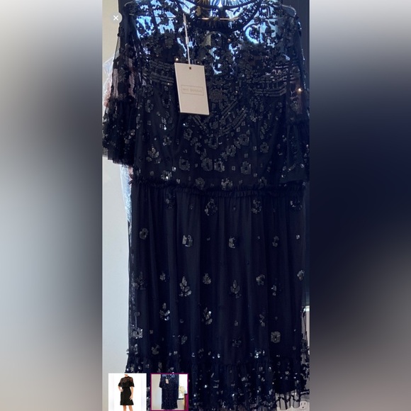 Mac Duggal Black Sequin Long Sleeve Dress - Picture 5 of 5